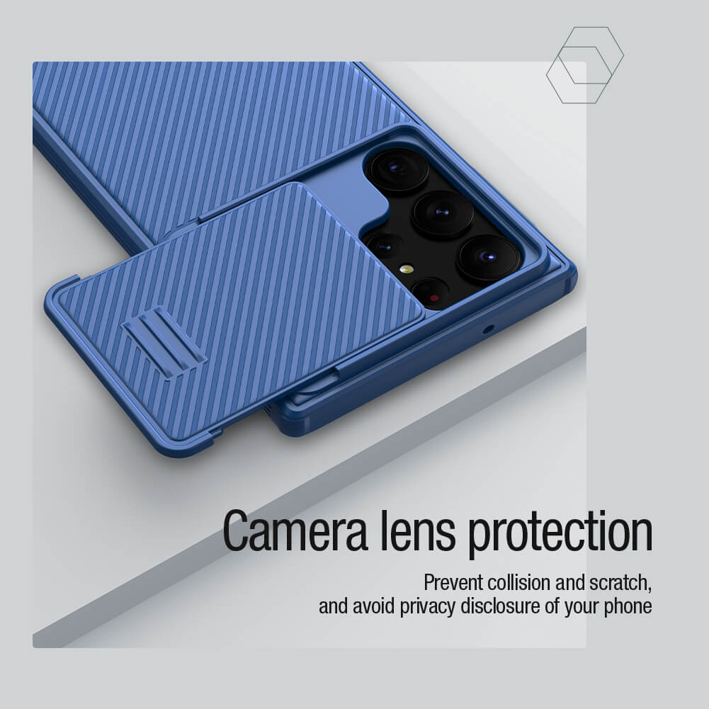 Чехол-крышка NILLKIN для Samsung Galaxy S23 Ultra (серия Camshield S Magnetic case)